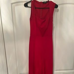Never worn with tags! Red Lulu’s jumpsuit.